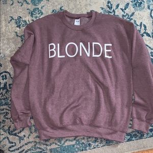 Women’s Boutique Crewneck Sweatshirt- BLONDE. MED